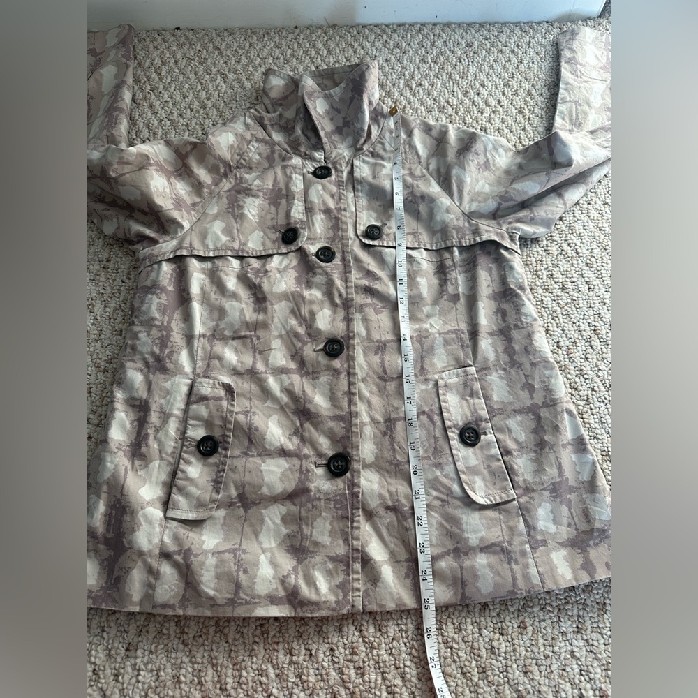 Banana Republic Size M multi square pattern outdoor wind breaker jacket - Picture 8 of 9